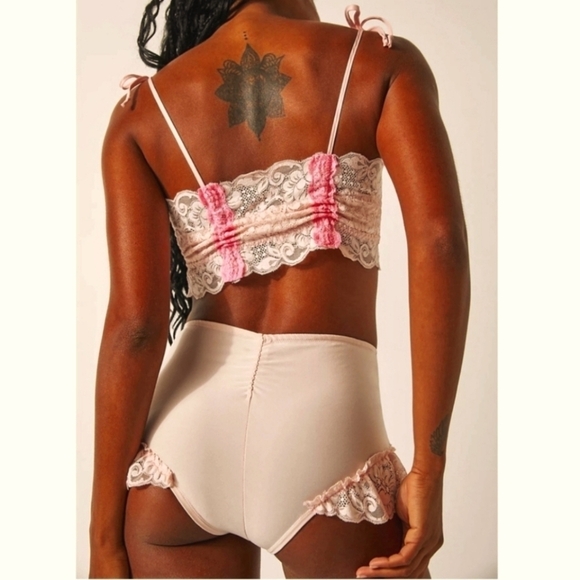 HAH x Free People Better Late Than Never Set Panties Cami Bra - Picture 3 of 11